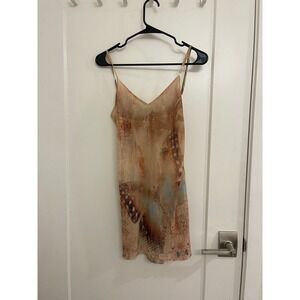 Vintage Y2K Euro Oltre Italian Butterfly Ombré Tank Top Club Beachy Sheer